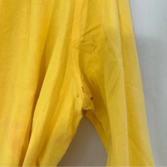 E.Z. Spirit Vintage 80s Yellow Belted Jumpsuit - Picture 9 of 11